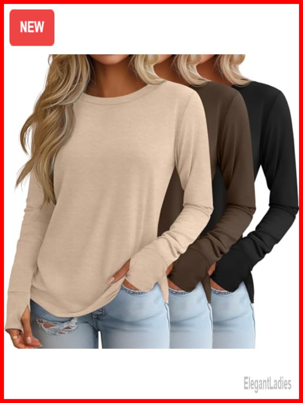 Long Sleeve Cotton Shirt Set with Thumb Holes
